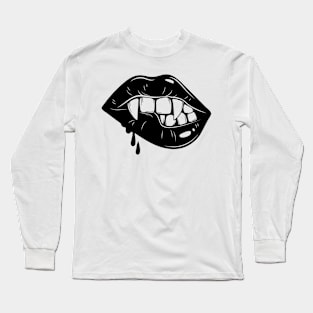 Lips and Fangs Long Sleeve T-Shirt